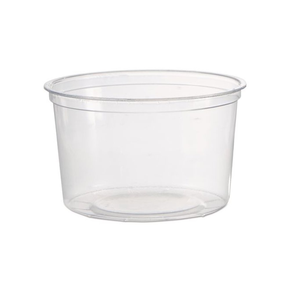 Deli Containers, 16 oz, Clear, Plastic, 50/Pack, 10 Packs/Carton. Picture 1