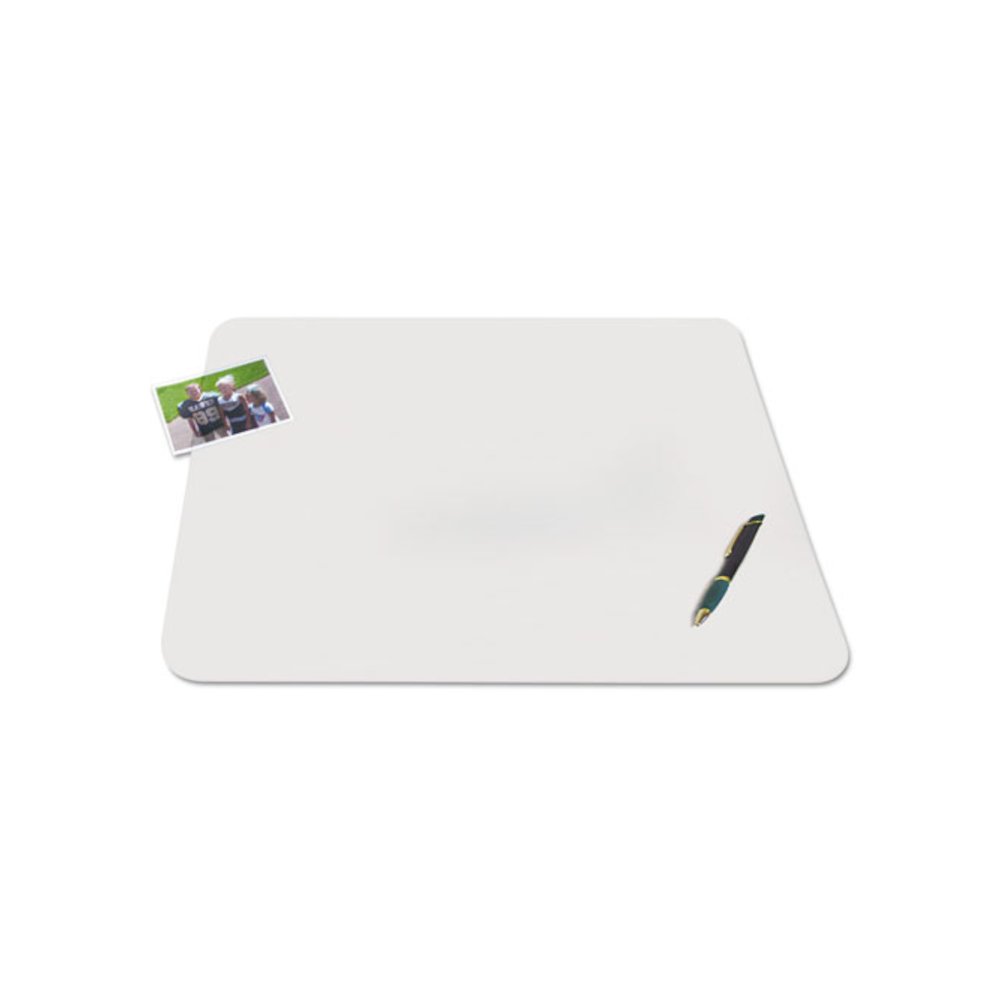 KrystalView Desk Pad with Antimicrobial Protection, Matte Finish, 22" x 17", Clear. Picture 2