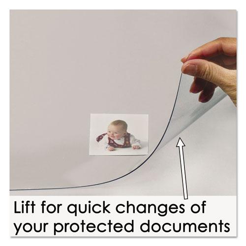 KrystalView Desk Pad with Antimicrobial Protection, Matte Finish, 36 x 20, Clear. Picture 3