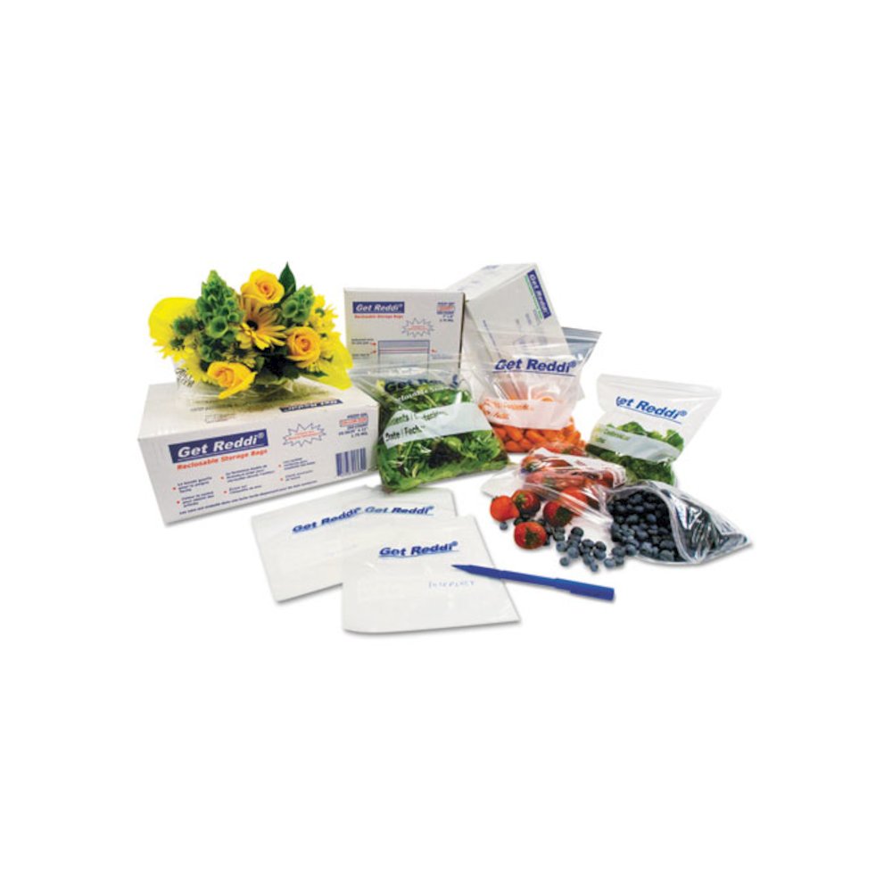 Food Bags, 4.5 gal, 10" x 4" x 20", Clear, 1,000/Carton. Picture 1