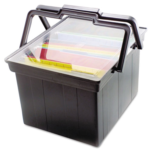 Companion Portable File, Letter/Legal Files, 17" x 14" x 11", Black. Picture 2