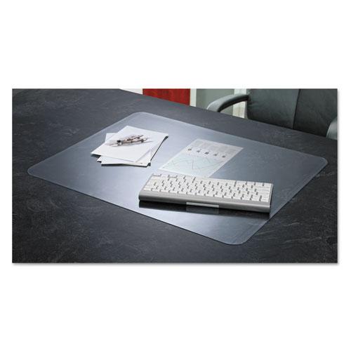 KrystalView Desk Pad with Antimicrobial Protection, Matte Finish, 36 x 20, Clear. Picture 1