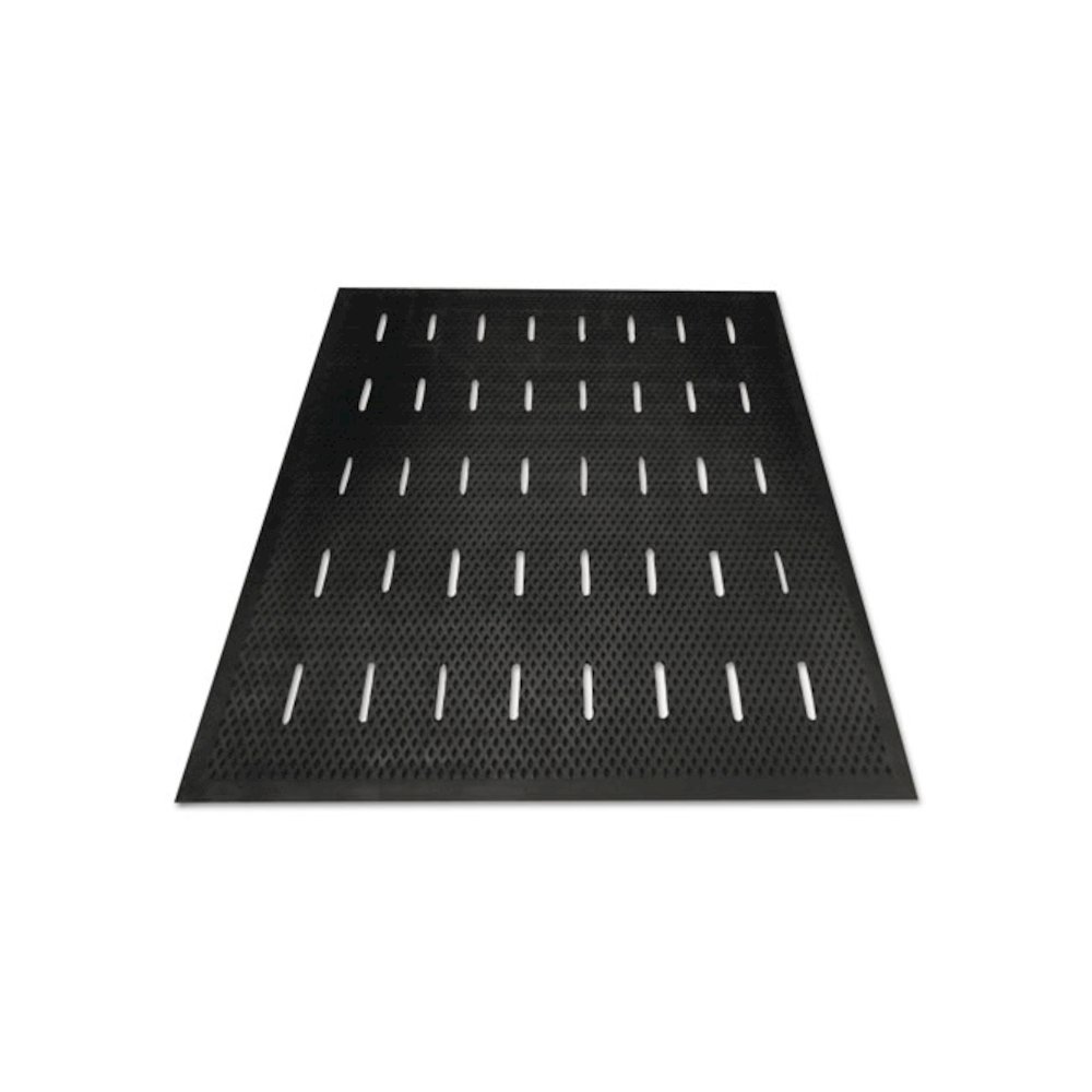 Free Flow Comfort Utility Floor Mat, 36" x 48", Black Non-Slip Vented Surface. Picture 2