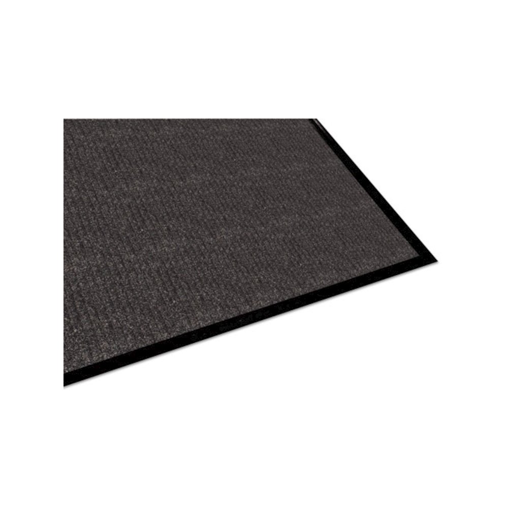 Golden Series Dual Rib Indoor Wiper Mats, Rectangular, Charcoal Gray Carpeted Surface, 36" x 60". Picture 5