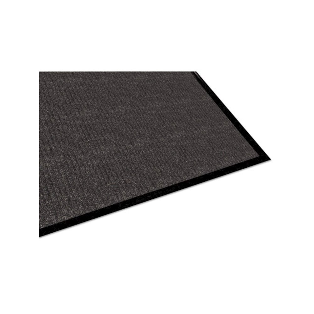 Golden Series Dual Rib Indoor Wiper Mats, Rectangular, Charcoal Gray Carpeted Surface, 48" x 72". Picture 5
