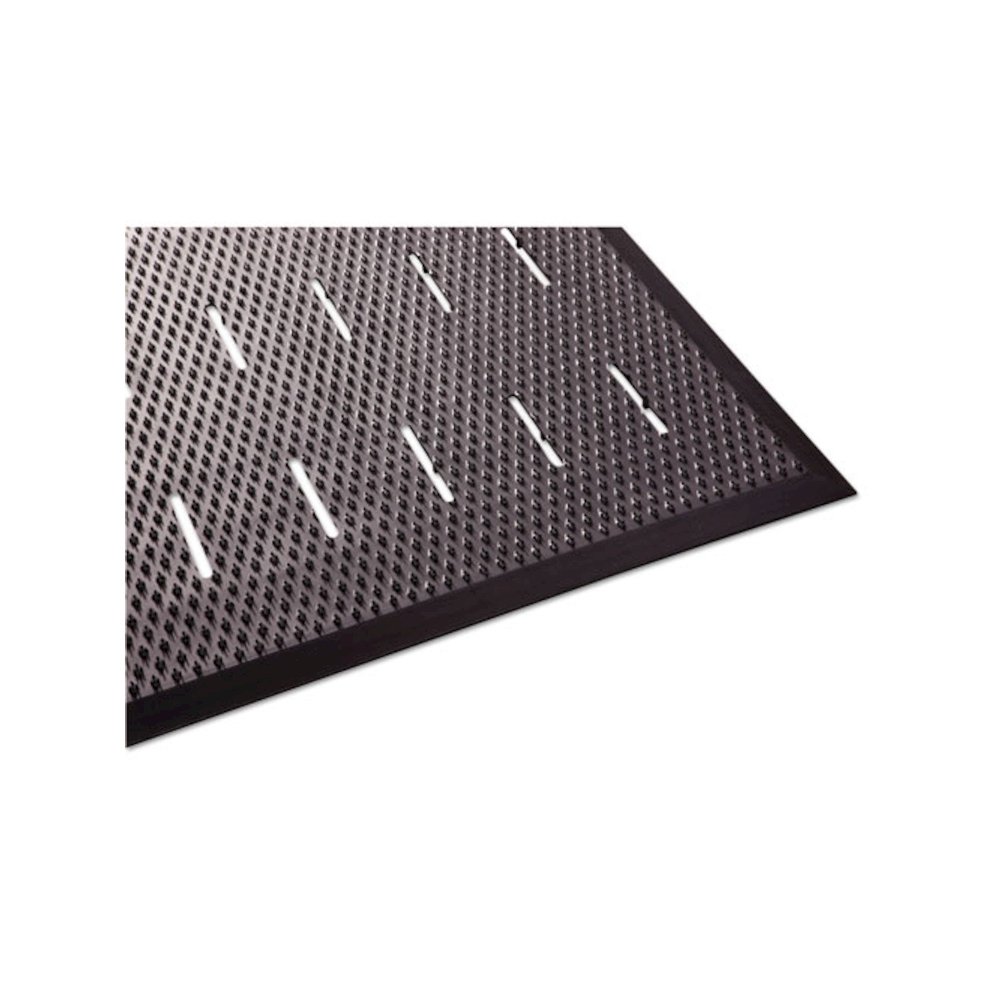 Free Flow Comfort Utility Floor Mat, 36" x 48", Black Non-Slip Vented Surface. Picture 3