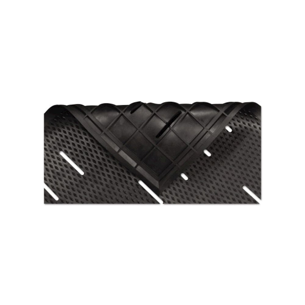 Free Flow Comfort Utility Floor Mat, 36" x 48", Black Non-Slip Vented Surface. Picture 5