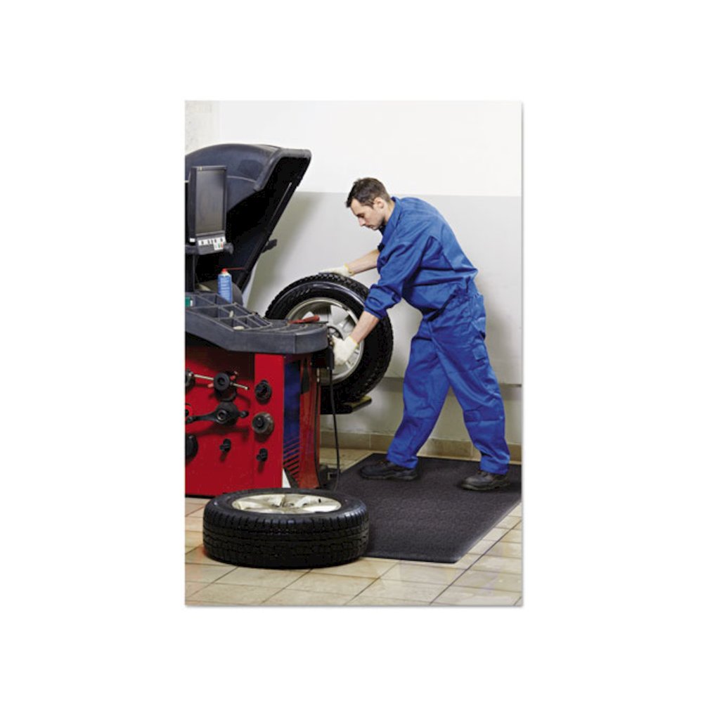Soft Step Supreme Anti-Fatigue Floor Mat, Rectangular, Black Cross-Hatch Embossed Surface, 36" x 60". Picture 4
