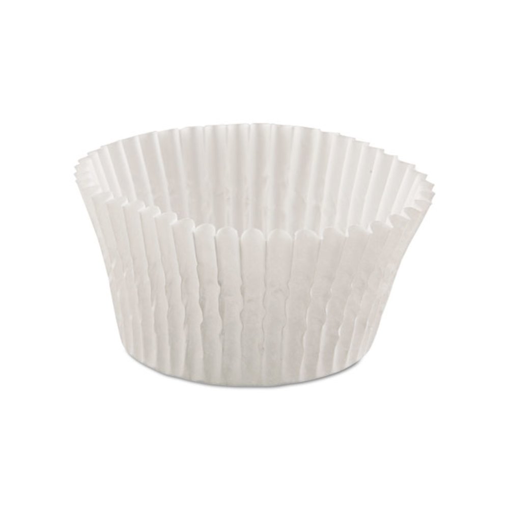 Fluted Bake Cups, 4.5" Diameter x 1.25" h, White, Paper, 500/Pack, 20 Packs/Carton. Picture 4