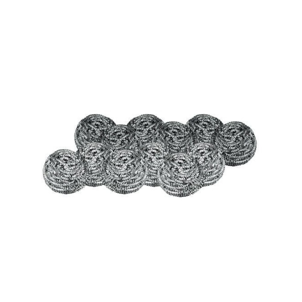 Stainless Steel Scrubber, Medium Size, Steel Gray, 72/Carton. Picture 6