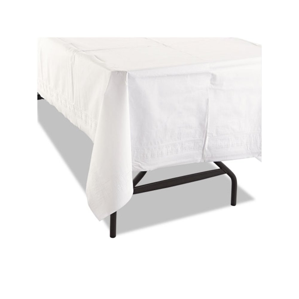 Cellutex Table Covers, Tissue/Polylined, 54" x 108", White, 25/Carton. Picture 9