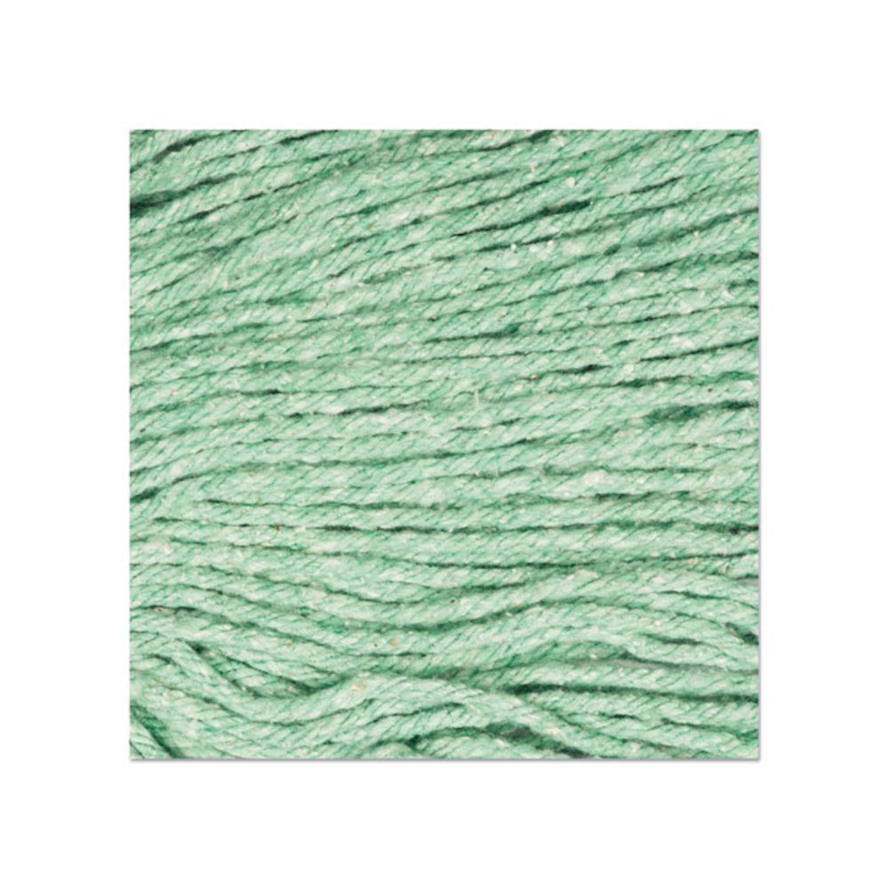 Super Loop Wet Mop Head, Cotton/Synthetic Fiber, 5" Headband, Medium Size, Green. Picture 18