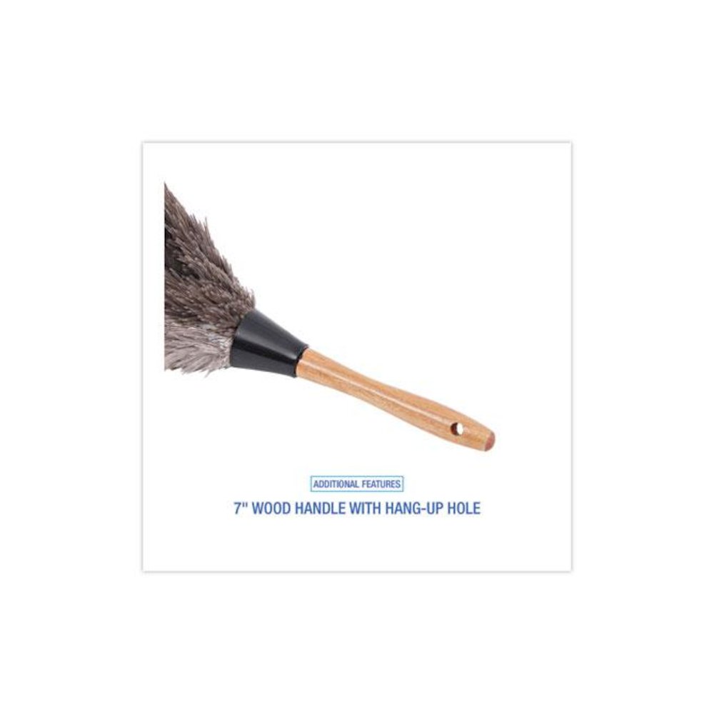 Professional Ostrich Feather Duster, 7" Wood Handle. Picture 10