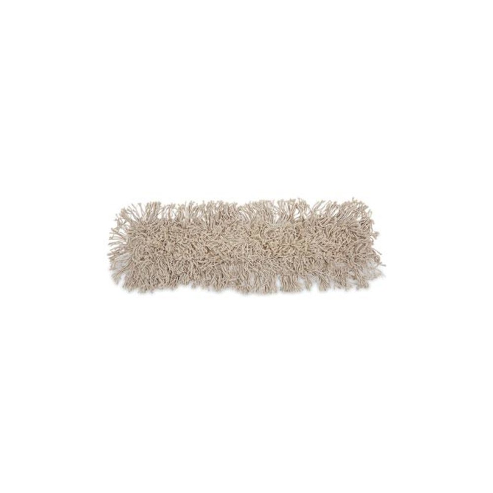 Industrial Dust Mop Head, Cotton, 24 x 3, White. Picture 7