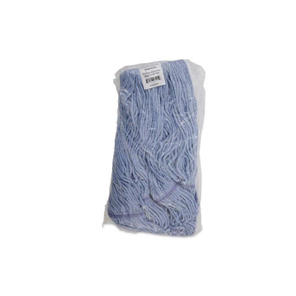 Mop Head, Loop-End, Cotton With Scrub Pad, Medium, 12/Carton. Picture 16