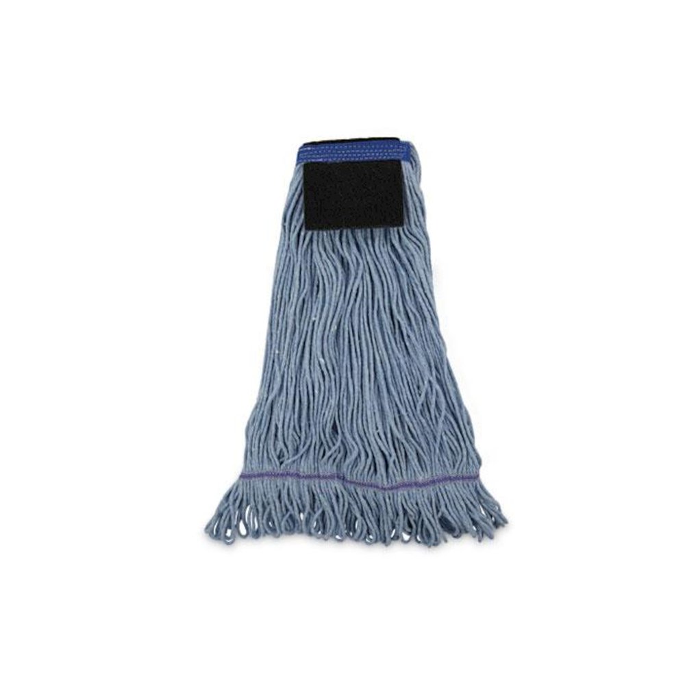 Mop Head, Loop-End, Cotton With Scrub Pad, Large, 12/Carton. Picture 10