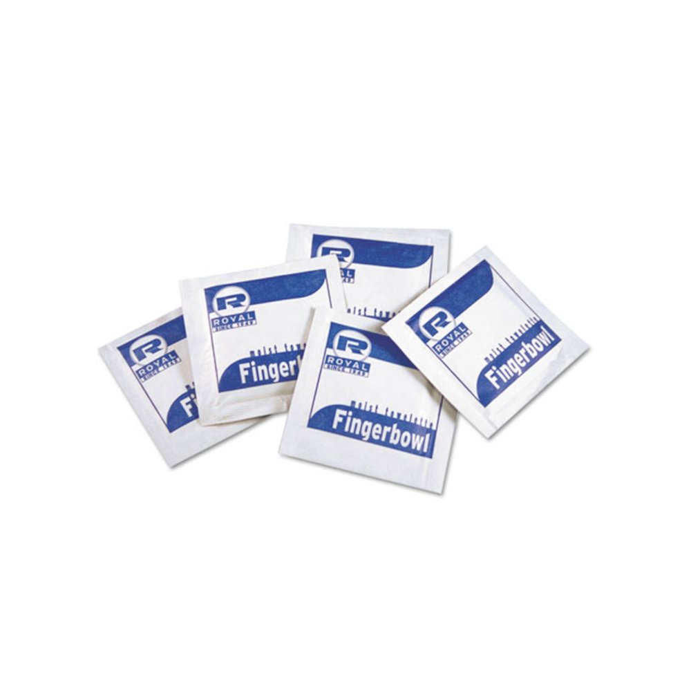Moist Towelettes, Individually Wrapped, 4 x 6, Lemon Scent, White, 1,000/Carton. Picture 1