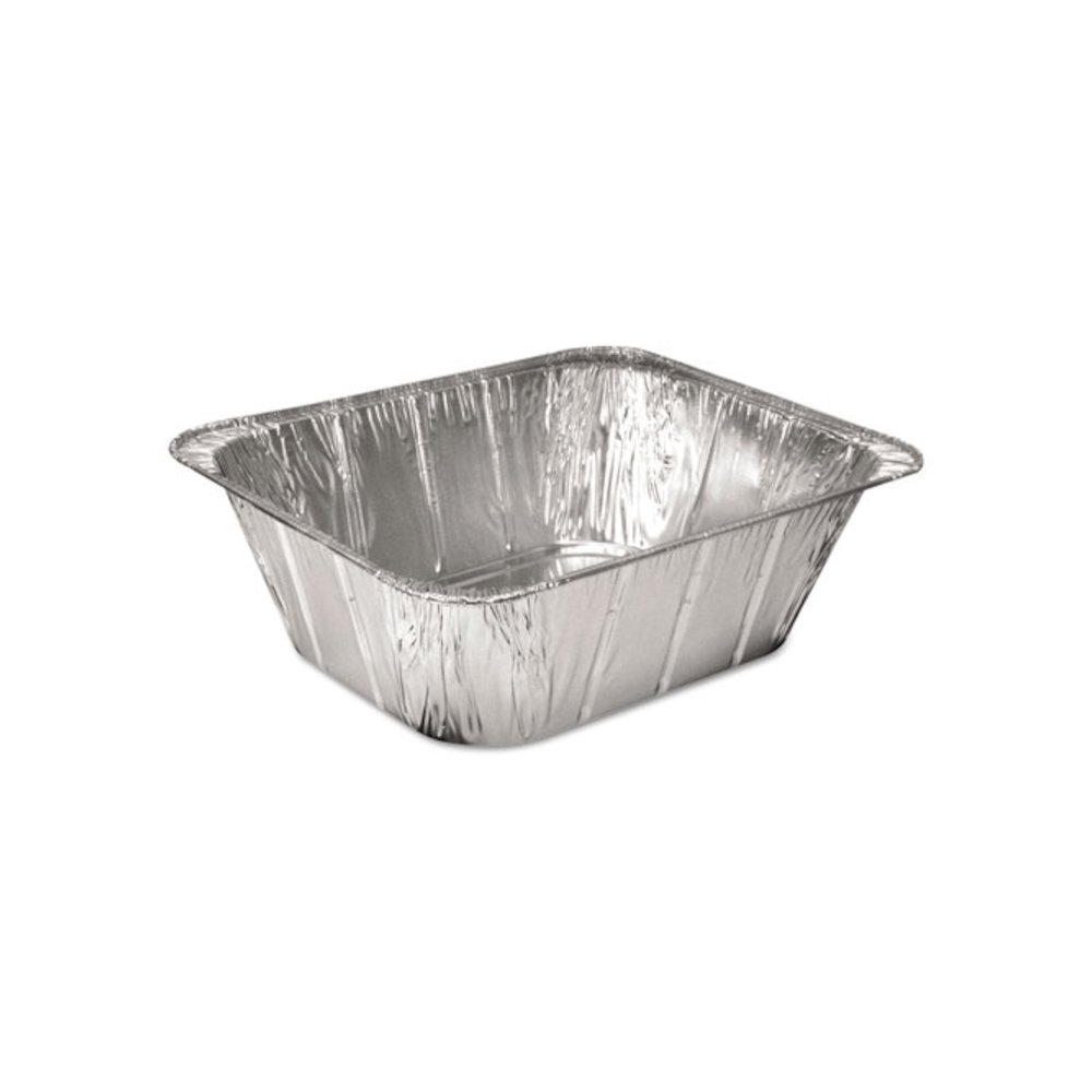 Aluminum Steam Table Pans, Half-Size Extra Deep, 4.19" Deep, 10.31 x 12.69, 100/Carton. Picture 1