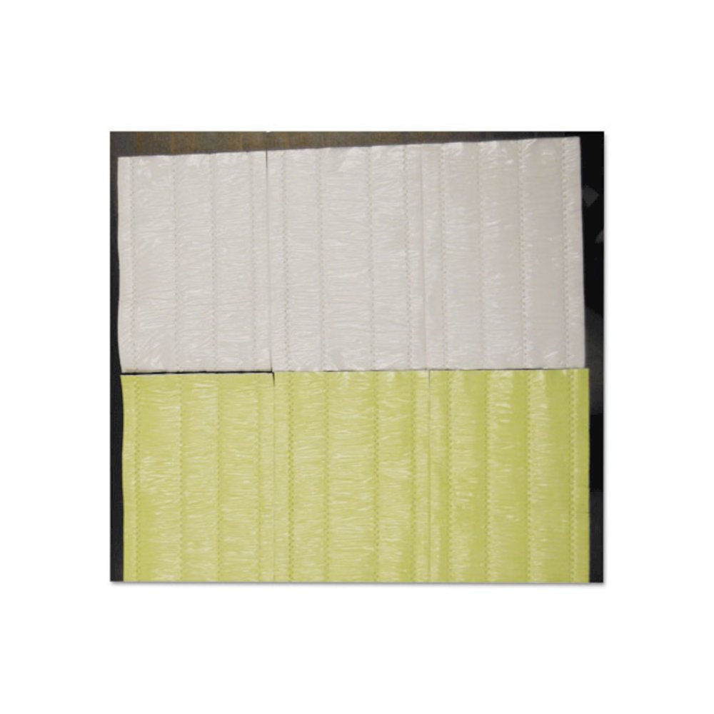 Meat Tray Pads, 6 x 4.5, White/Yellow, Paper, 1,000/Carton. Picture 2