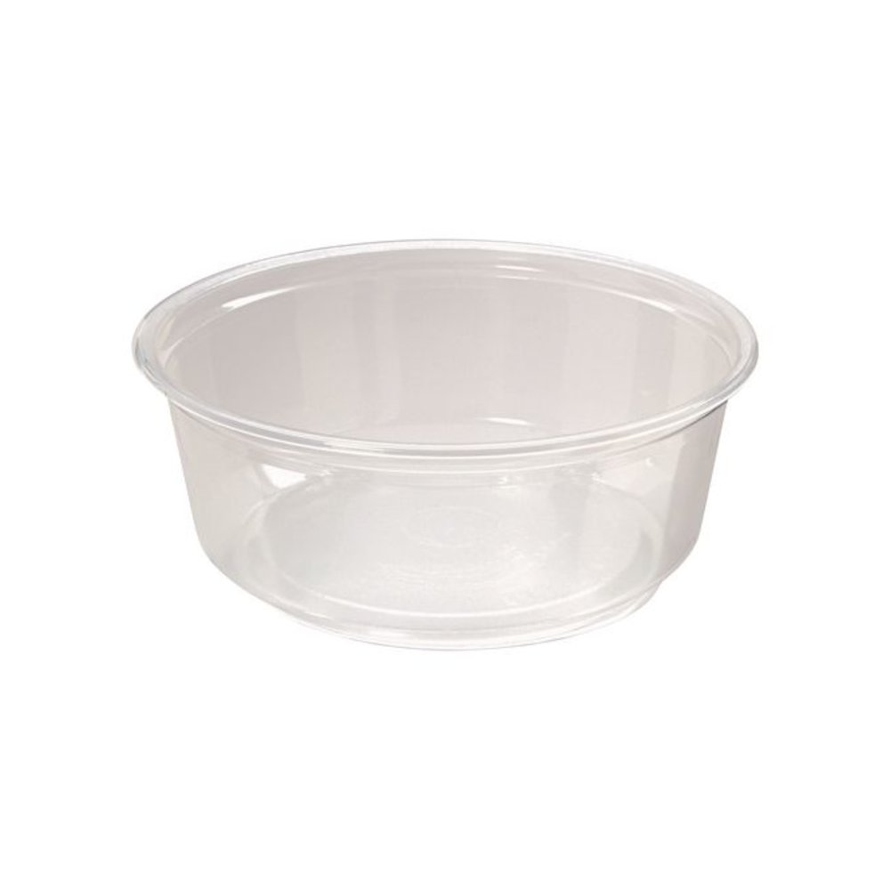 Microwavable Deli Containers, 8 oz, 4.6" Diameter x 1.8" h, Clear, Plastic, 500/Carton. Picture 1