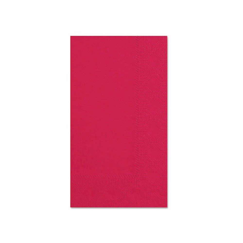 Dinner Napkins, 2-Ply, 15 x 17, Red, 1,000/Carton. Picture 1