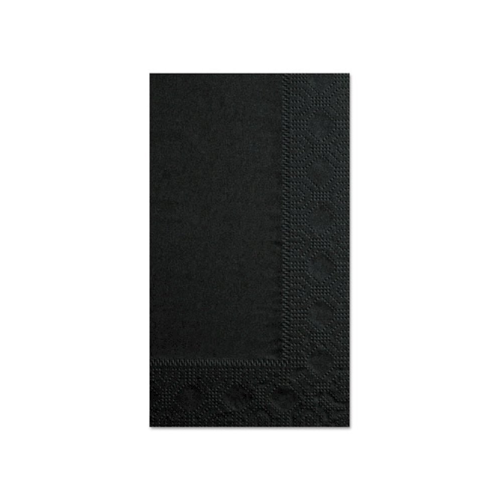 Dinner Napkins, 2-Ply, 15 x 17, Black, 1,000/Carton. Picture 1