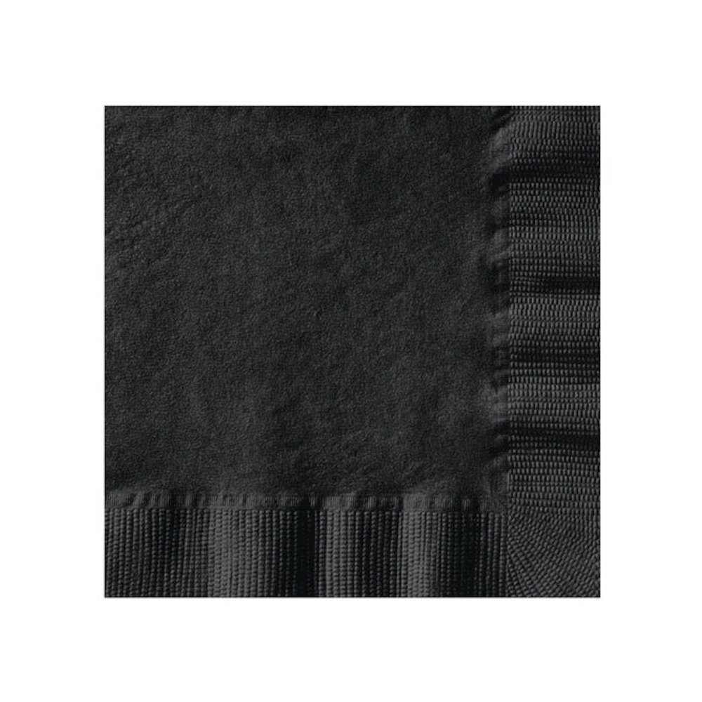 Embossed Beverage Napkins, 1-Ply, 10 x 10, Black, 1,000/Carton. Picture 1
