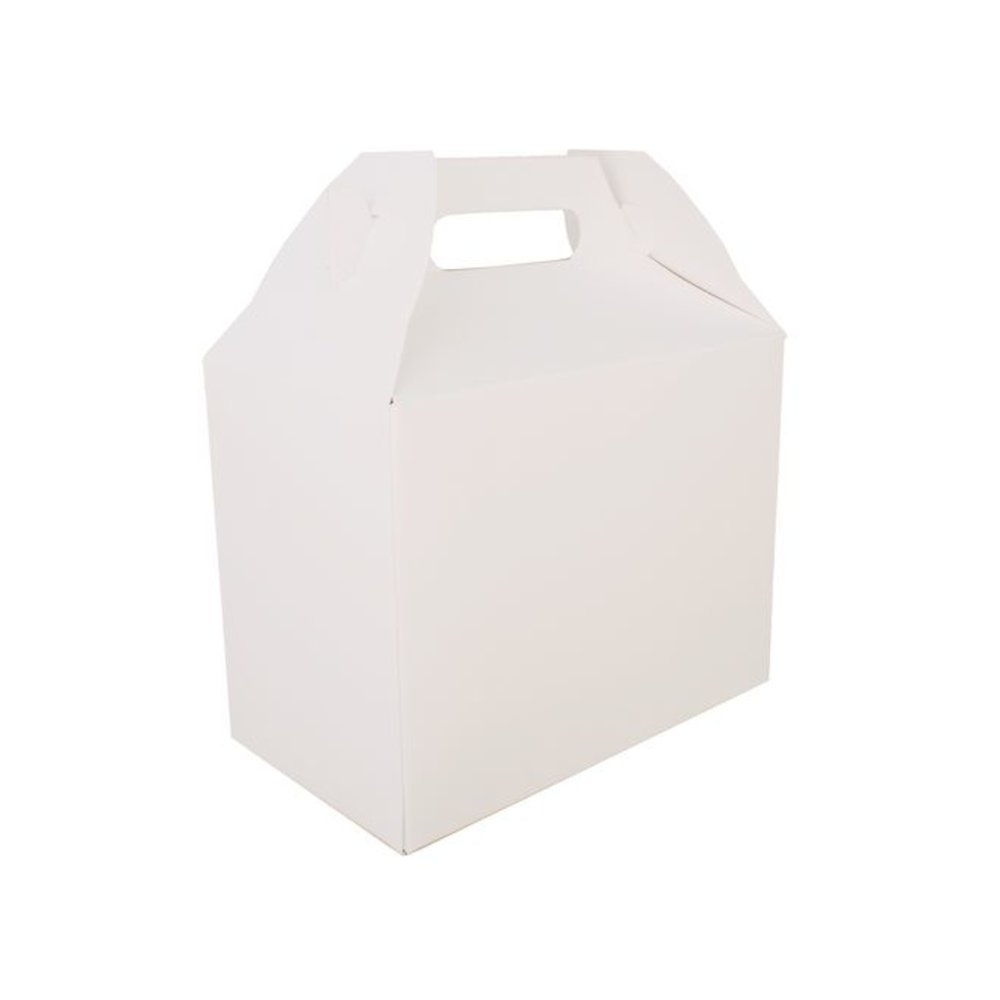 Carryout Barn Boxes, 10 lb, 8.88 x 5 x 6.75, White, Paper, 150/Carton. Picture 1