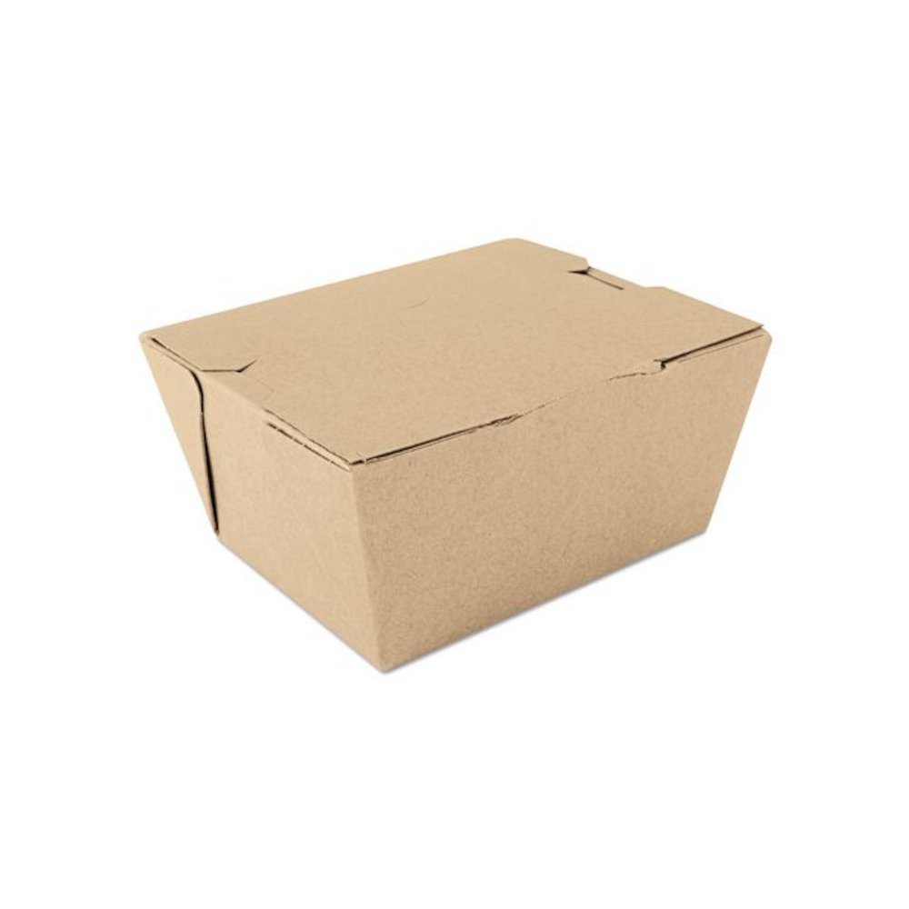 ChampPak Carryout Boxes, #1, 4.38 x 3.5 x 2.5, Brown, Paper, 450/Carton. Picture 1