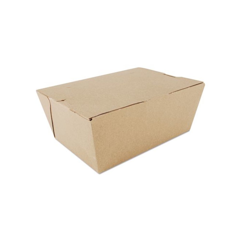 ChampPak Carryout Boxes, #4, 7.75 x 5.5 x 3.5, Brown, Paper, 160/Carton. Picture 1