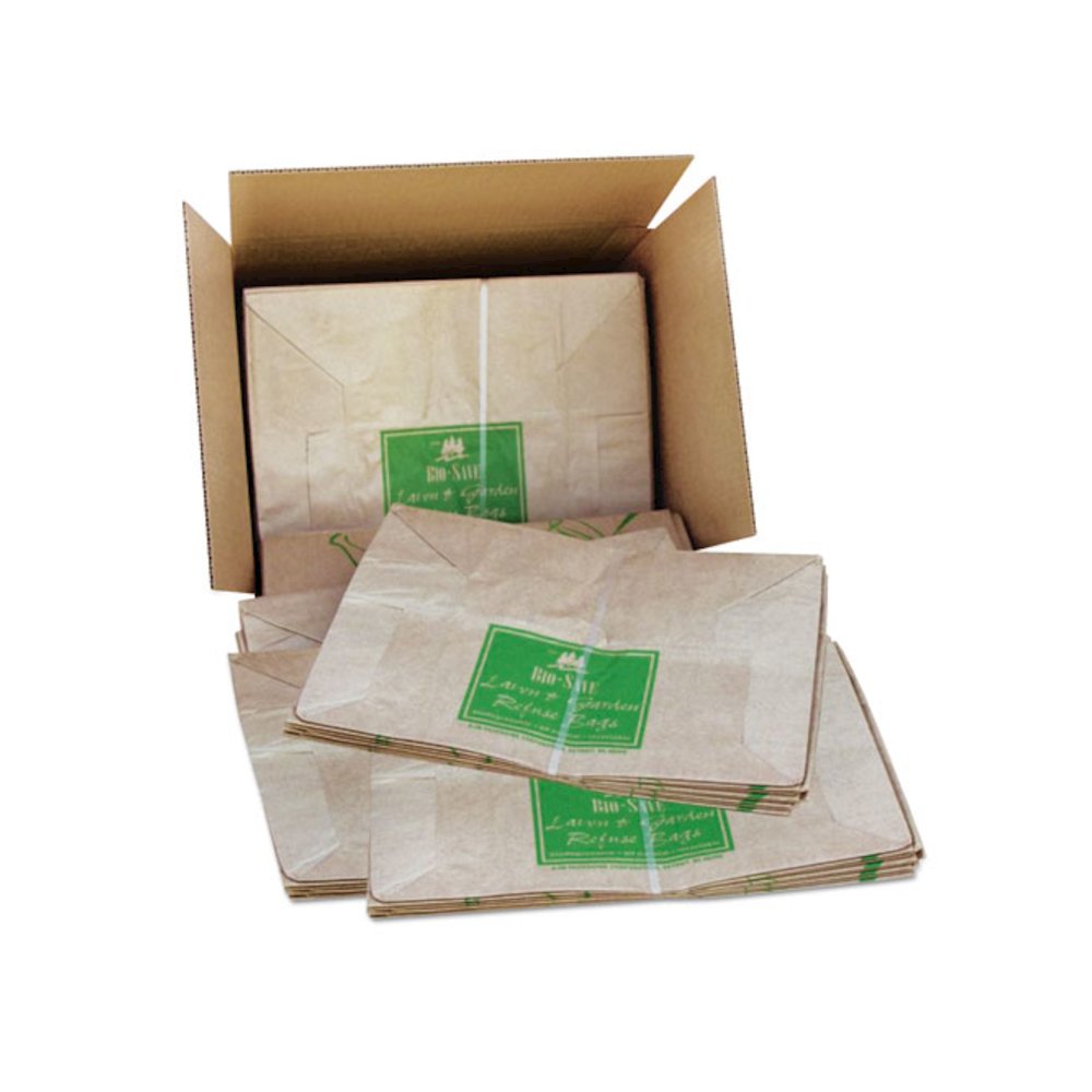 Lawn/Leaf Bags, Self-Standing, Open-Face, 30 gal, 16" x 35", Kraft, 50/Box. Picture 2