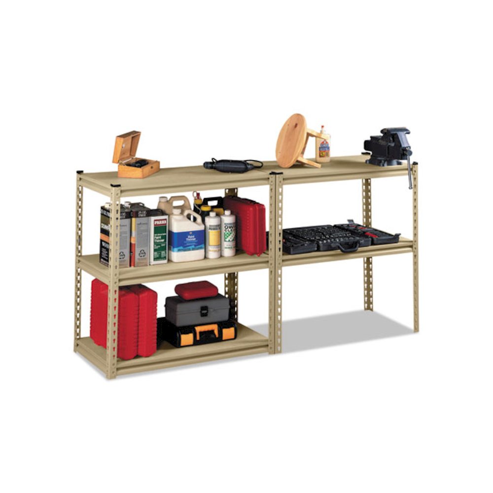 Stur-D-Stor Shelving, Five-Shelf, 36.5w x 18.5d x 72h, Sand. Picture 4
