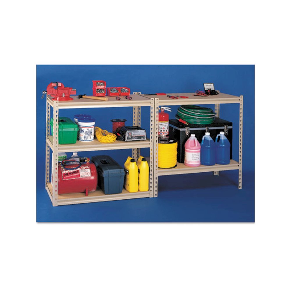 Stur-D-Stor Shelving, Five-Shelf, 36.5w x 18.5d x 72h, Sand. Picture 2