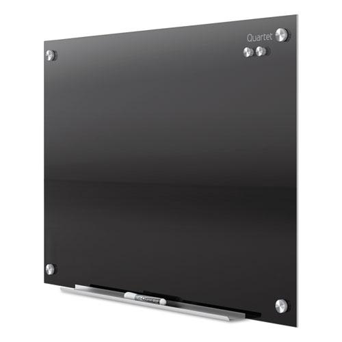 Infinity Magnetic Glass Marker Board, 72" x 48", Black Surface. Picture 5
