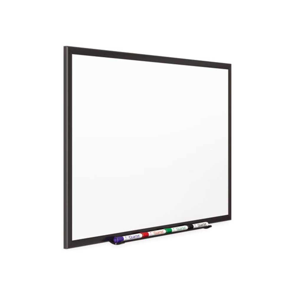 Classic Series Porcelain Magnetic Dry Erase Board, 60" x 36", White Surface, Black Aluminum Frame. Picture 3