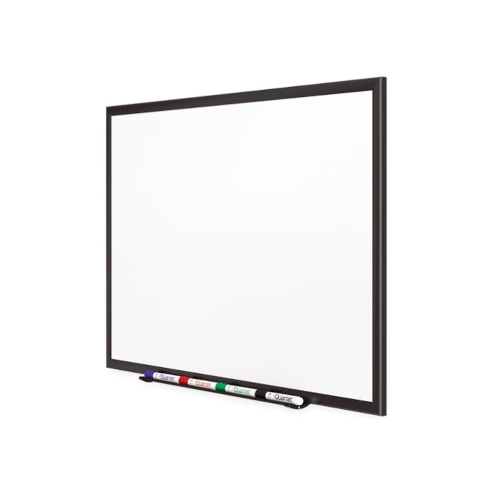 Classic Series Porcelain Magnetic Dry Erase Board, 60" x 36", White Surface, Black Aluminum Frame. Picture 4