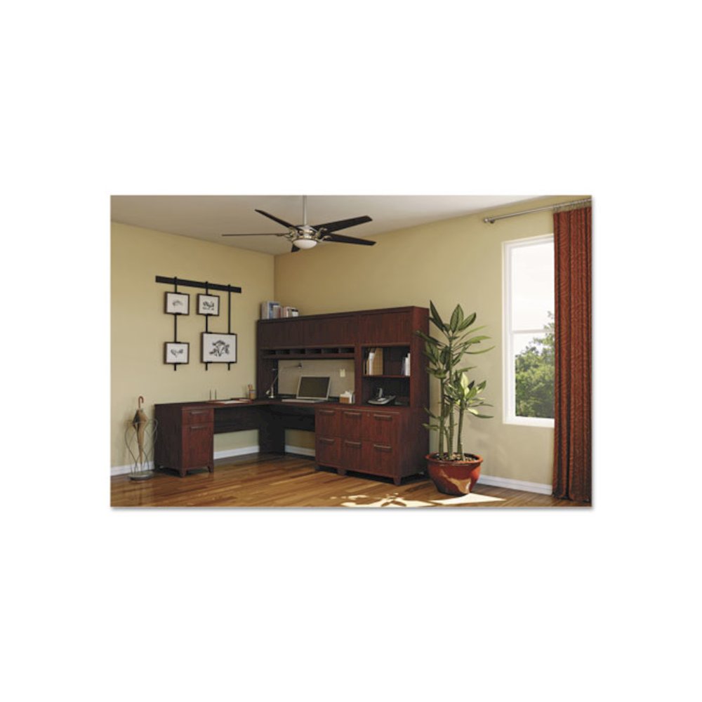Enterprise Collection L-Desk Surface, 70.13" x 70.13" x 29.75", Harvest Cherry, (Box 2 of 2). Picture 1