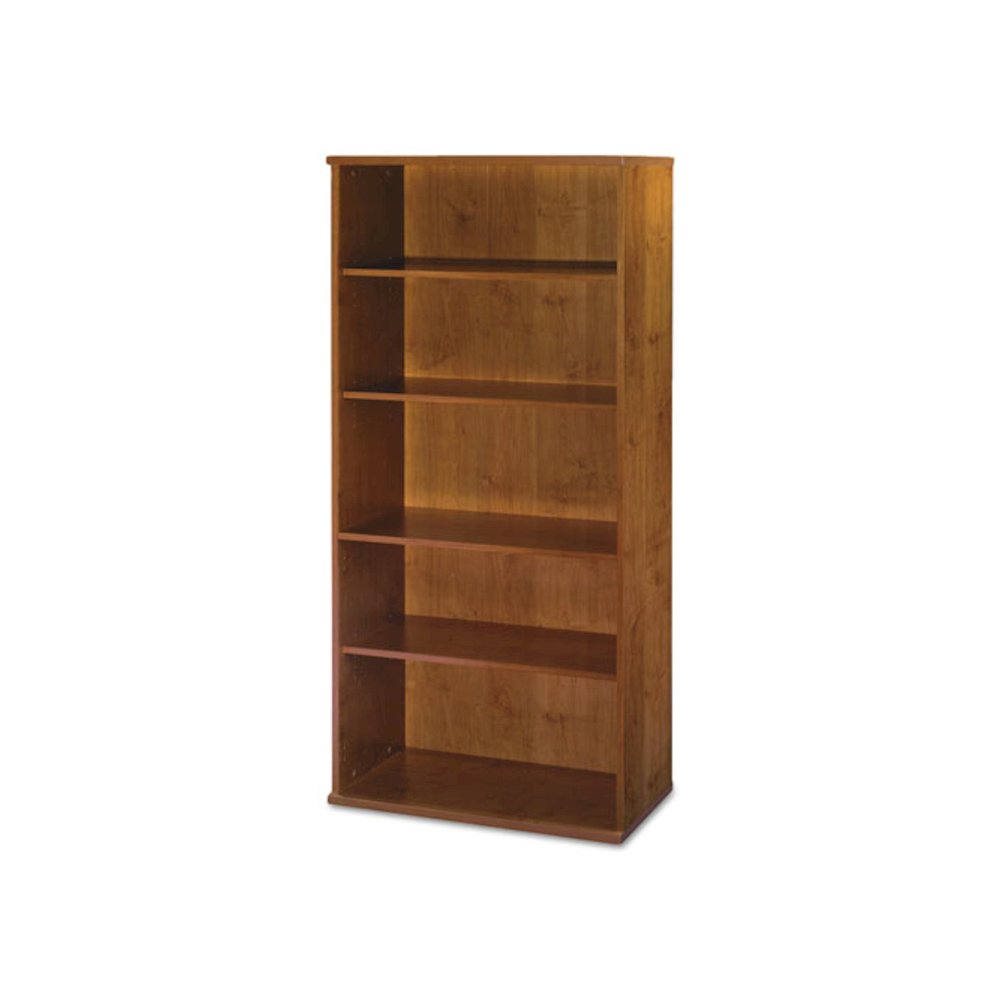 Series C Collection Bookcase, Five-Shelf, 35.63w x 15.38d x 72.78h, Natural Cherry. Picture 2