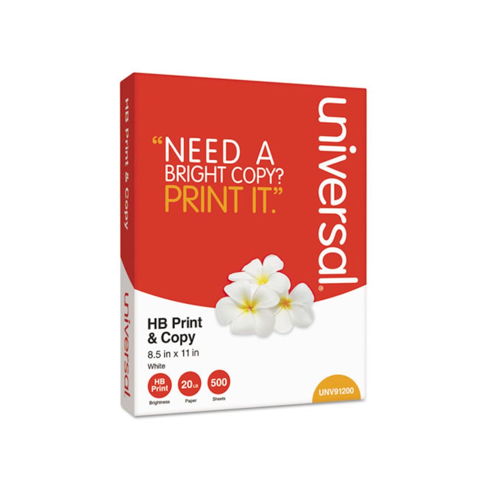 High-Bright Multipurpose Paper, 20 lb Bond Weight, 8.5 x 11, White, 500 Sheets/Ream, 10 Reams/Carton. Picture 2