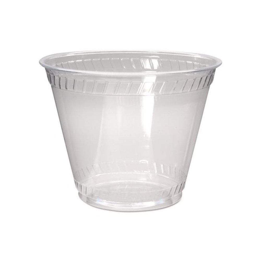 Greenware Cold Drink Cups, Old-Fashioned Cup, 9 oz, Sugarcane, Clear, 50/Sleeve, 20 Sleeves/Carton. Picture 1