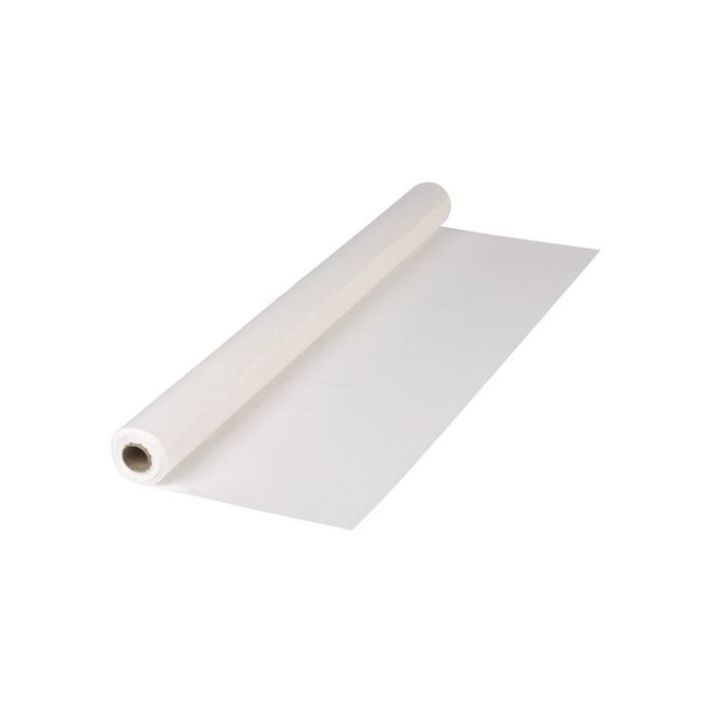 Plastic Roll Tablecover, 40" x 300 ft, White. Picture 1