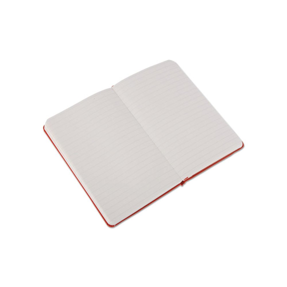 Hard Cover Notebook, 1-Subject, Narrow Rule, Red Cover, (192) 5.5 x 3.5 Sheets. Picture 2