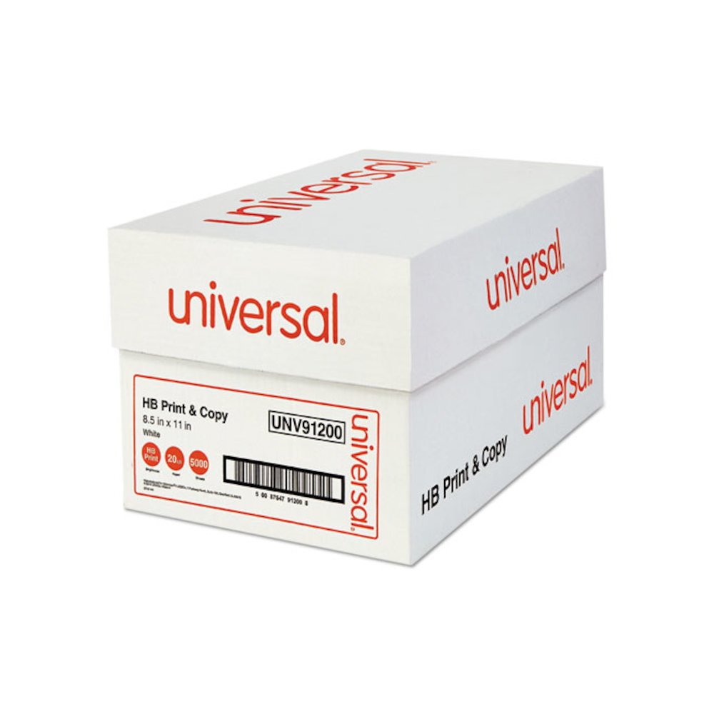 High-Bright Multipurpose Paper, 20 lb Bond Weight, 8.5 x 11, White, 500 Sheets/Ream, 10 Reams/Carton. Picture 3
