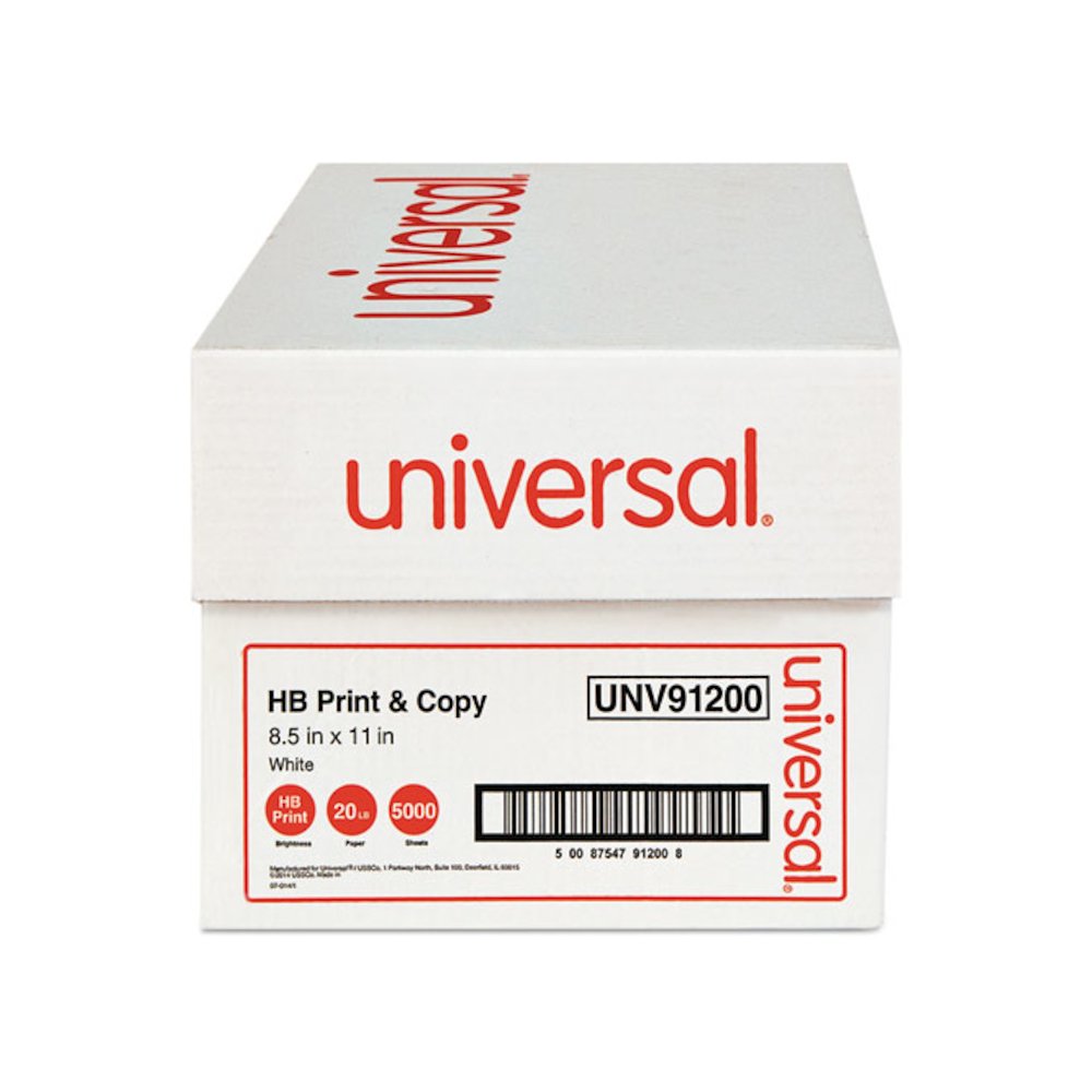 High-Bright Multipurpose Paper, 20 lb Bond Weight, 8.5 x 11, White, 500 Sheets/Ream, 10 Reams/Carton. Picture 4