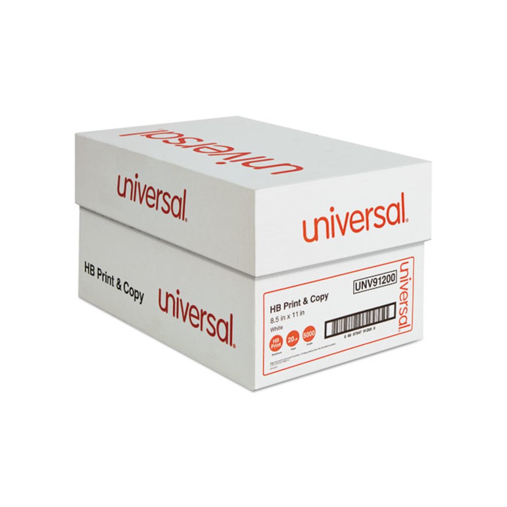 High-Bright Multipurpose Paper, 20 lb Bond Weight, 8.5 x 11, White, 500 Sheets/Ream, 10 Reams/Carton. Picture 1