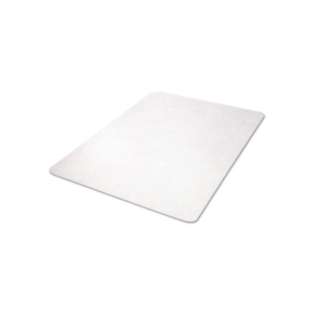 EconoMat Non-Studded All Day Use Chair Mat for Hard Floors, Rectangular, 46" x 60", Clear, Ships Flat. Picture 6