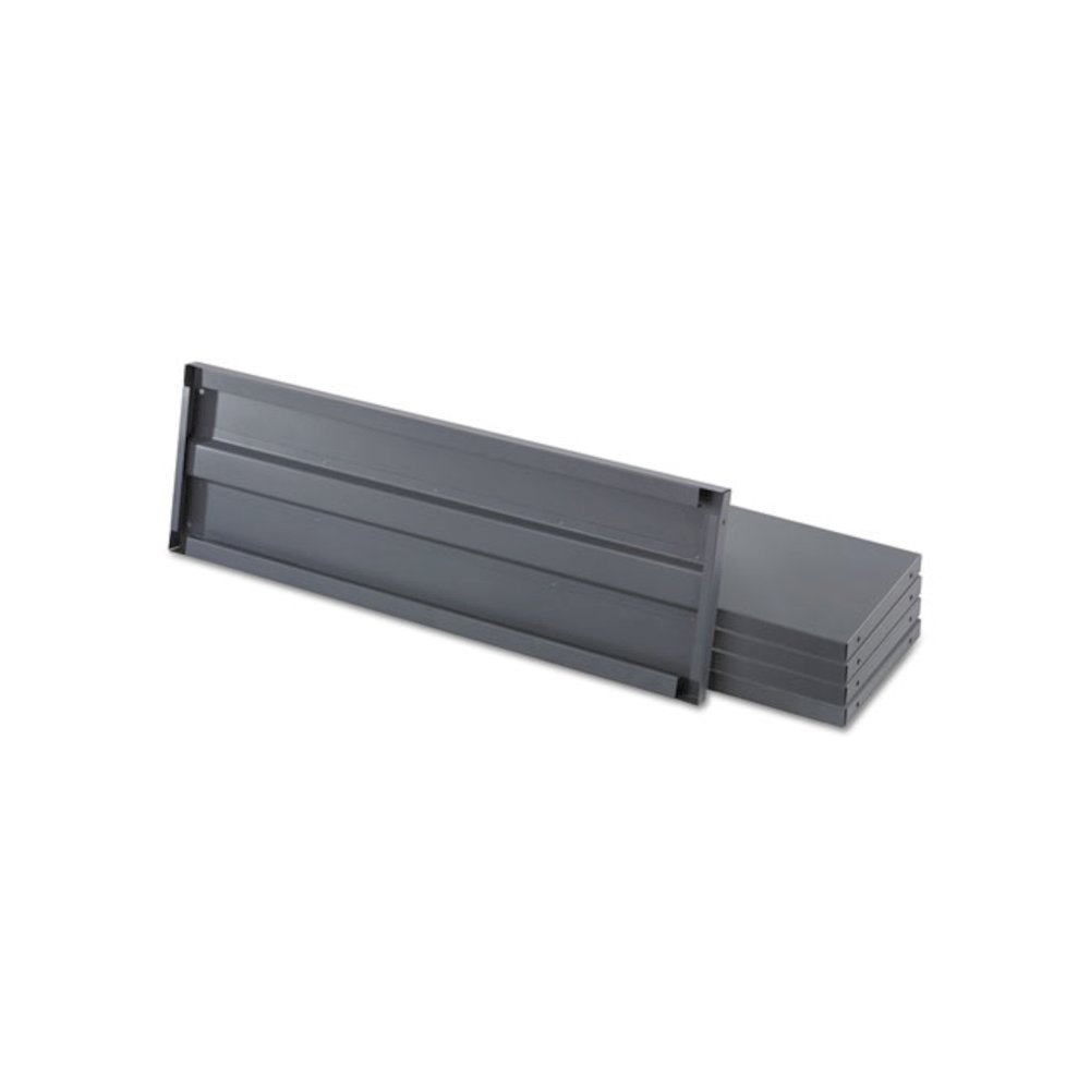 Commercial Steel Shelving Unit, Five-Shelf, 36w x 24d x 75h, Dark Gray. Picture 4