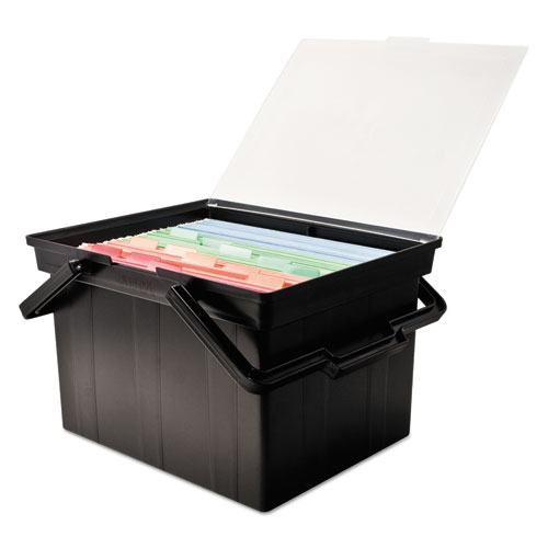 Companion Portable File, Letter/Legal Files, 17" x 14" x 11", Black. Picture 8