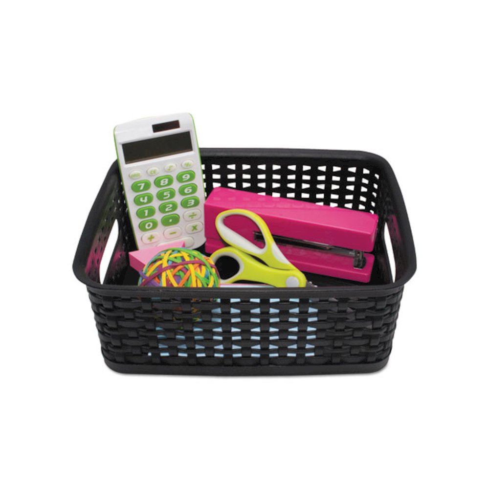 Weave Bins, 13.63 x 10.75 x 9, Black, 3/Pack. Picture 2