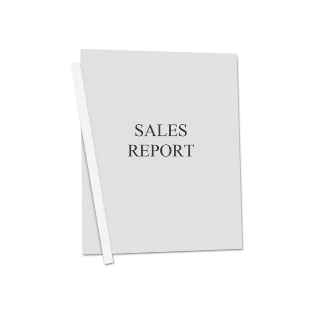 Vinyl Report Covers, 0.13" Capacity, 8.5 x 11, Clear/Clear, 50/Box. Picture 2